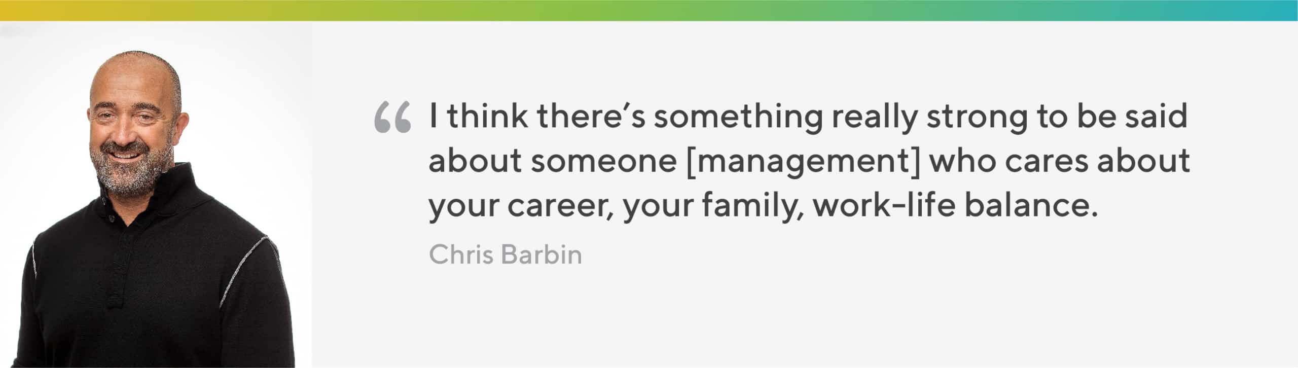 Chris Barbin on Work Life Balance