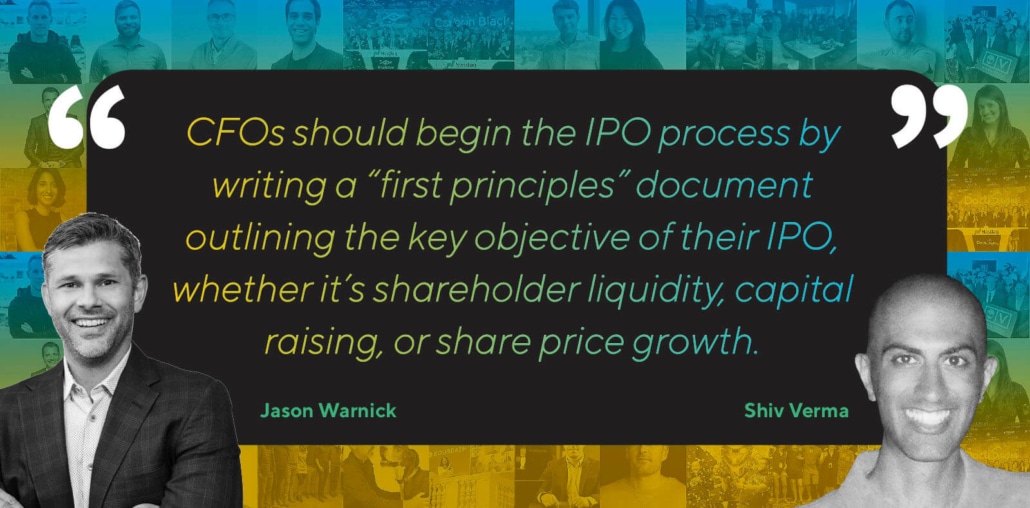 CFOs should begin the IP process by... CFOs should begin the IP process by...