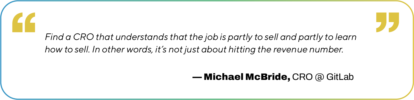 Quote by Michael McBride: Find a CRO that understands that the job is partly...